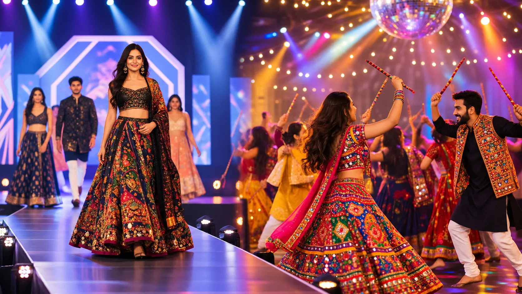Ramp Walk and Disco Dandiya